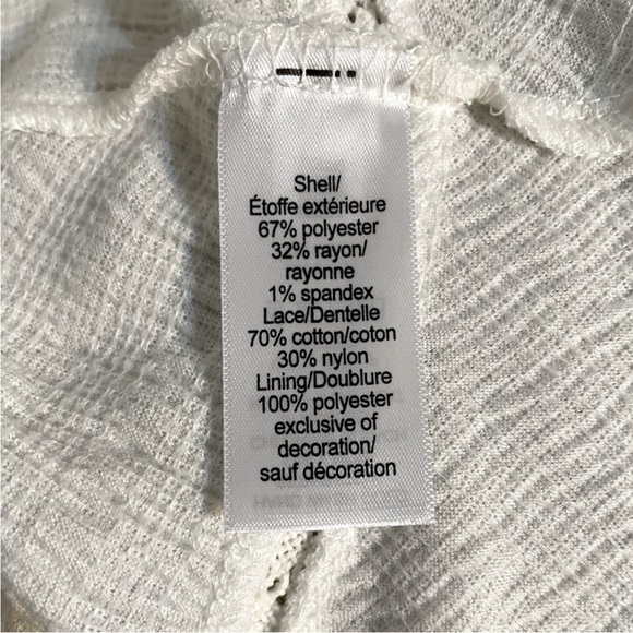 ⭐️⭐️SALE- 2 for $25⭐️⭐️ NWT Maurices White Lace Front Skater Dress Size L - Picture 5 of 5